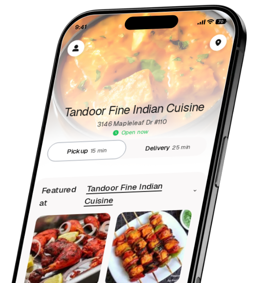 Tandoor Fine Indian Cuisine app preview